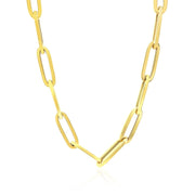 Bids.com 14K Yellow Gold Wide Paperclip Chain (6.1mm) Necklaces