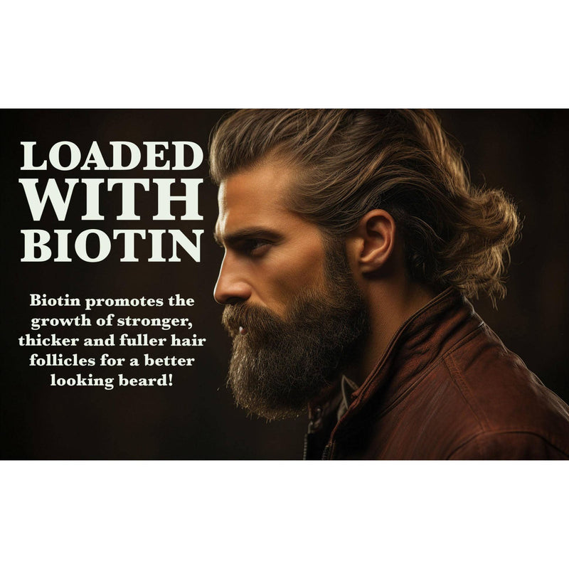 Mill's Beauty Supply G.B.S Beard Natural Hair Growth Serum with Biotin 1 oz Beard Oil