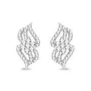 Bids.com 0.68 Carat Genuine White Diamond 14K White Gold Earrings (G-H Color, SI1-SI2 Clarity) Earrings