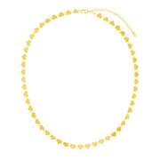 Bids.com 14k Yellow Gold Mirrored Heart Chain Necklace Necklaces