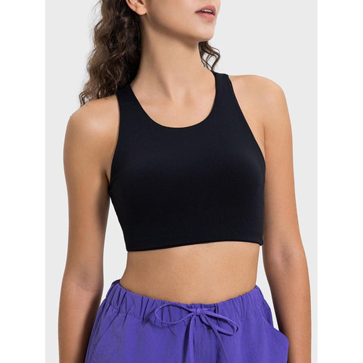 Cutout Round Neck Active Tank