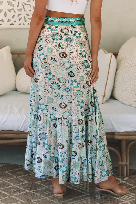 Noemi Floral Print Maxi Skirt