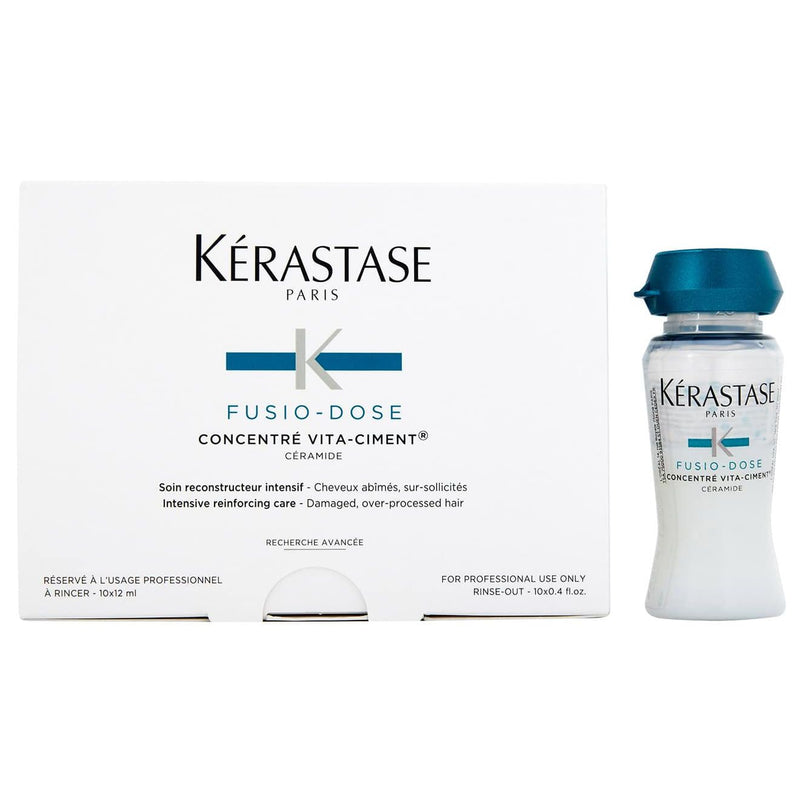 Nava Beauty Kerastase Fusio-dose Concentre Vita-ciment 10 x 0.4 OZ White Smoke