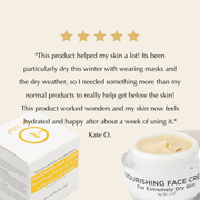 EpiLynx Super Nourishing Calming Face Cream for Extremely Dry & Sensitive Skin – Vegan & Hypoallergenic Face Creams