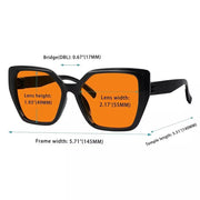 eyekeeper.com 6 Pack 100% Blue Blocking Orange Lens Metalless Screwless Nighttime Glasses R2314-B98 Eyeglasses