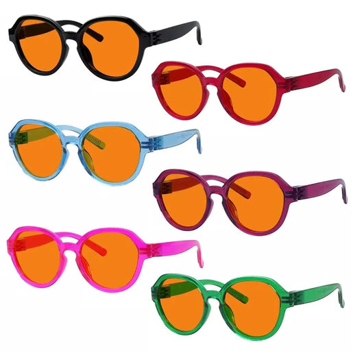 eyekeeper.com 6 Pack 100% Blue Light Blocking Glasses Metalless Screwless Nighttime Eyewear R2317-B98 Eyeglasses