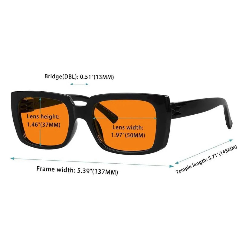 eyekeeper.com 6 Pack 100% Blue Light Blocking Glasses Orange Lens Metalless Screwless NR9107-B98 Eyeglasses