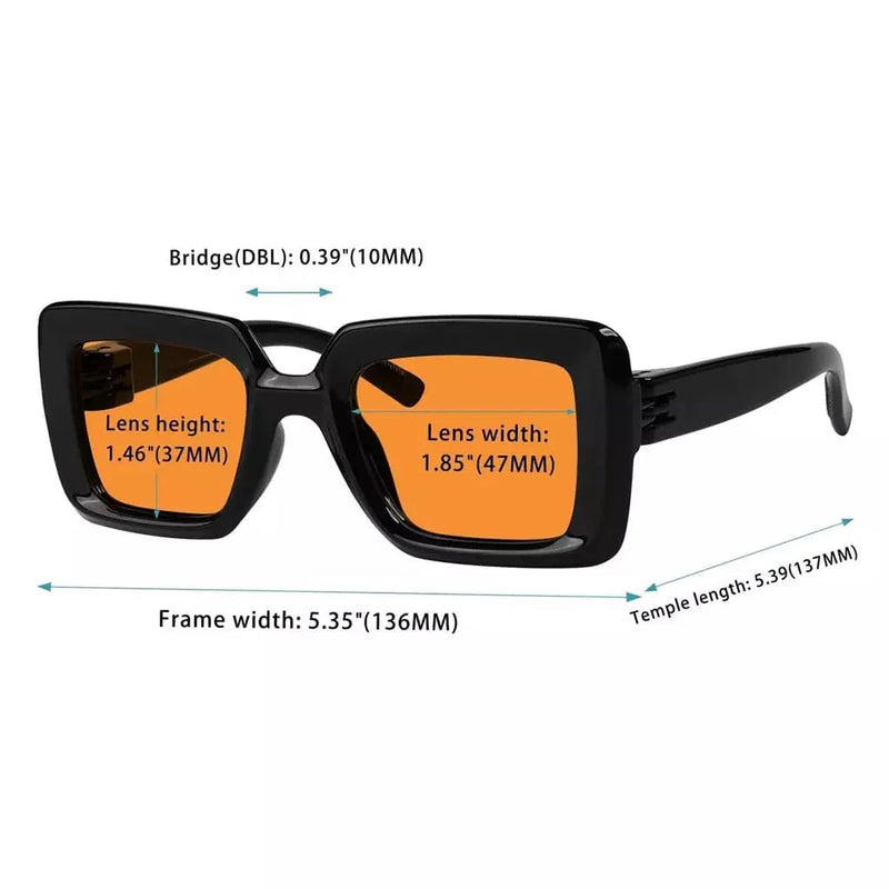eyekeeper.com 6 Pack 100% Blue Light Blocking Orange Glasses Metalless Screwless NR2101-B98 Eyeglasses