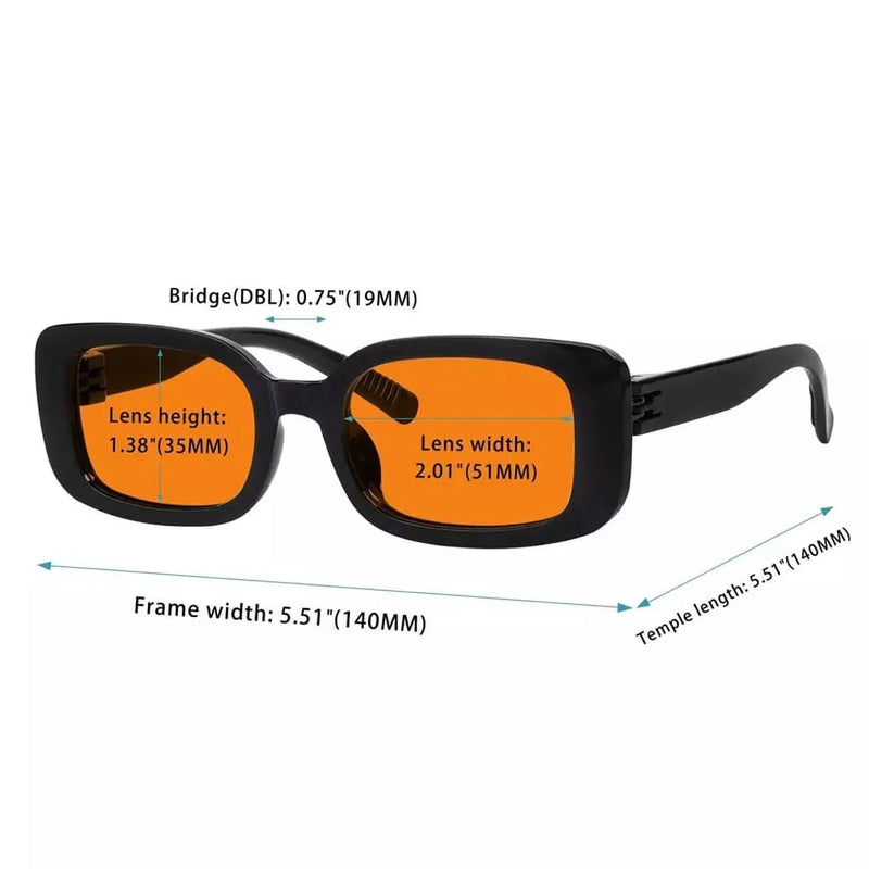 eyekeeper.com 6 Pack 100% Blue Light Blocking Orange Glasses Metalless Screwless R2502-B98 Eyeglasses