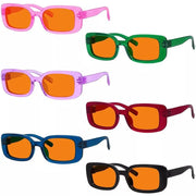 eyekeeper.com 6 Pack 100% Blue Light Blocking Orange Glasses Metalless Screwless R2502-B98 Eyeglasses