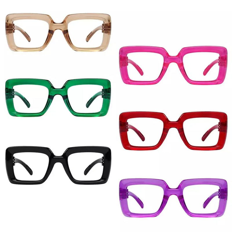 eyekeeper.com 6 Pack 30% Blue Light Blocking Metalless Screwless Glasses NR2101-B15 Eyeglasses