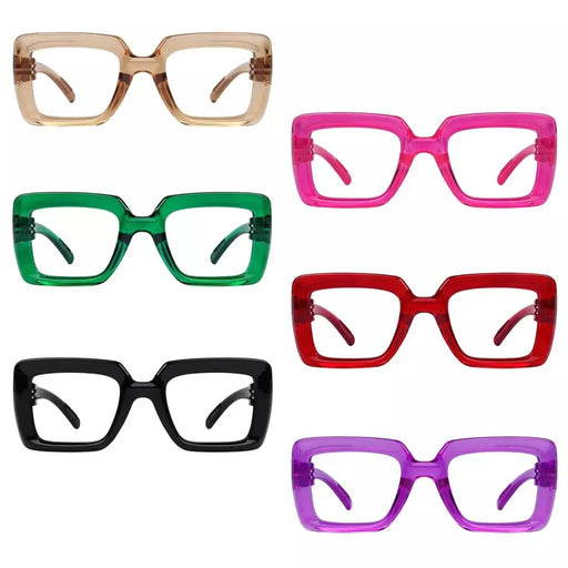eyekeeper.com 6 Pack 30% Blue Light Blocking Metalless Screwless Glasses NR2101-B15 Eyeglasses