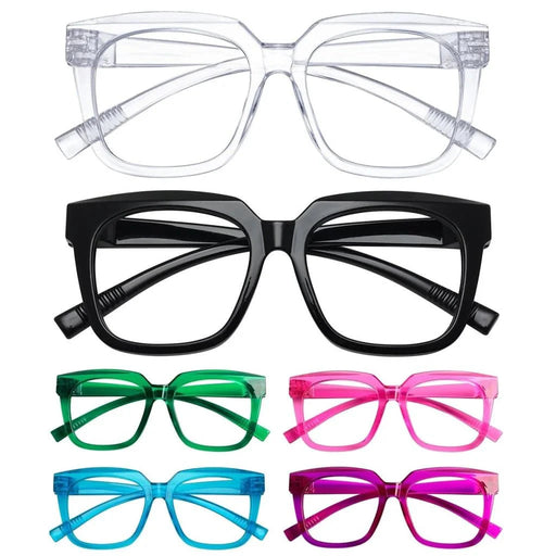 eyekeeper.com 6 Pack 30% Blue Light Blocking Metalless Screwless Glasses R2144-B15 Eyeglasses