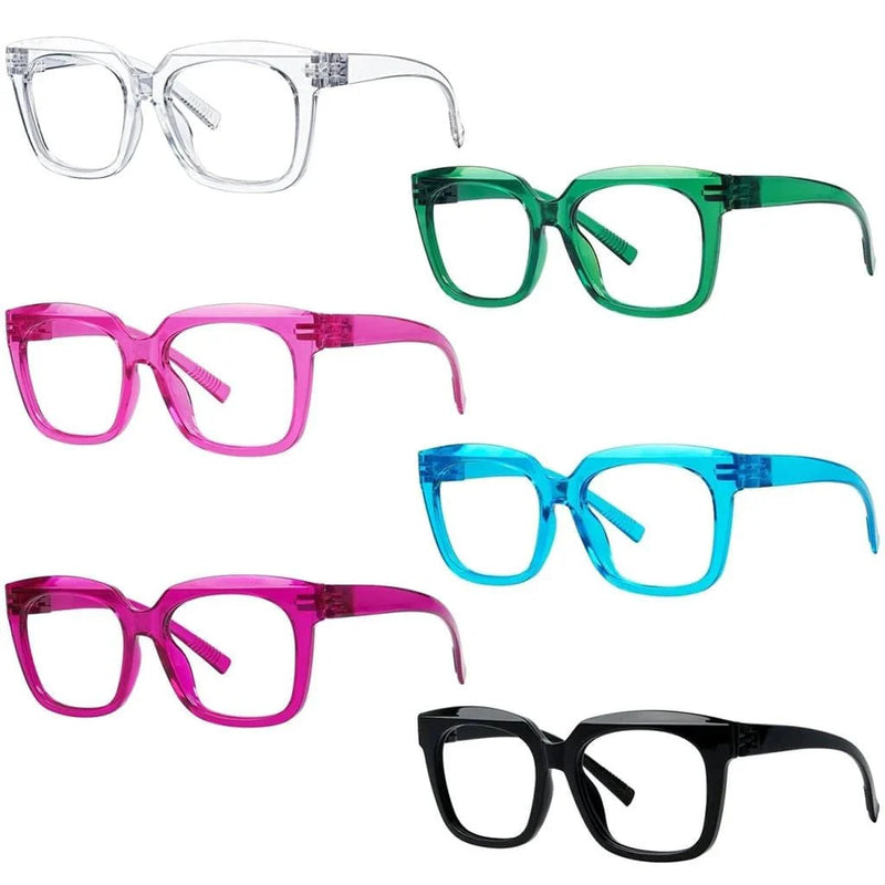 eyekeeper.com 6 Pack 30% Blue Light Blocking Metalless Screwless Glasses R2144-B15 Eyeglasses