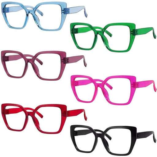 eyekeeper.com 6 Pack 30% Blue Light Blocking Metalless Screwless Glasses R2314-B15 Eyeglasses