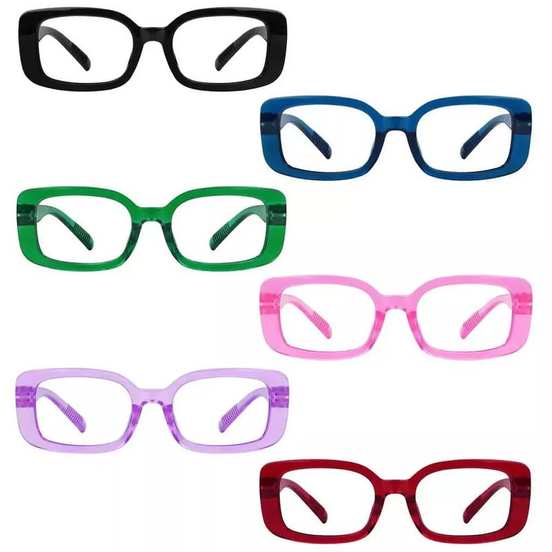 eyekeeper.com 6 Pack 30% Blue Light Blocking Metalless Screwless Glasses R2502-B15 Eyeglasses