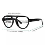 eyekeeper.com 6 Pack 30% Blue Light Blocking Metalless Screwless Pilot Glasses R2312-B15 Eyeglasses