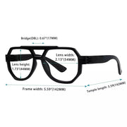 eyekeeper.com 6 Pack 30% Blue Light Blocking Pilot Metalless Screwless Glasses NR2309-B15 Eyeglasses