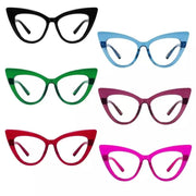 eyekeeper.com 6 Pack 30% Blue Light Blocking Glasses Cat-eye Metalless Screwless Eyewear R2318-B15 Eyeglasses