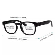 eyekeeper.com 6 Pack 30% Blue Light Blocking Square Metalless Screwless Glasses NR144-B15 Eyeglasses