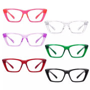 eyekeeper.com 6 Pack Cat-eye Reading Glasses Screwless Metalless Readers R2514 Eyeglasses