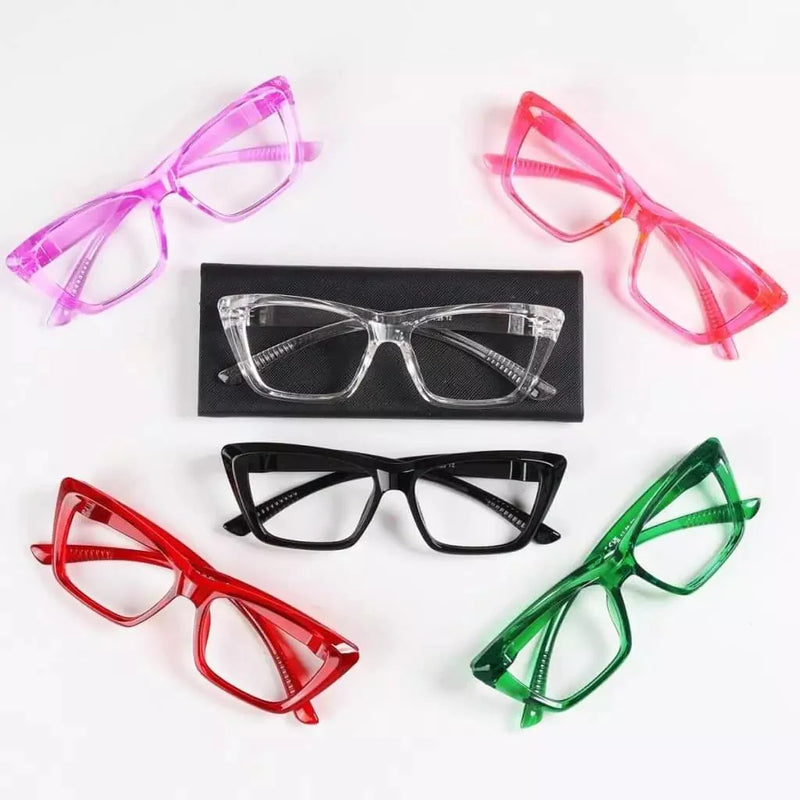 eyekeeper.com 6 Pack Cat-eye Reading Glasses Screwless Metalless Readers R2514 Eyeglasses