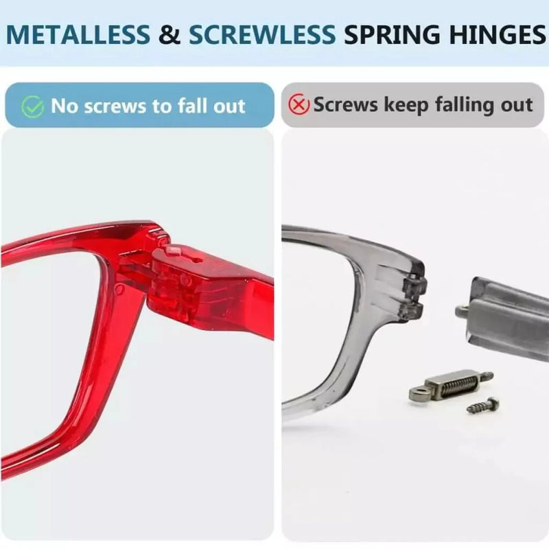 eyekeeper.com 6 Pack Cat-eye Reading Glasses Screwless Metalless Readers R2514 Eyeglasses