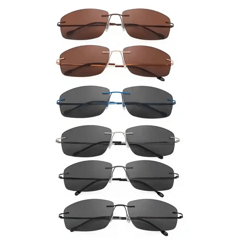 eyekeeper.com 6 Pack Frameless Bifocal Sunglasses Reading Glasses SGWK4 Sunglasses