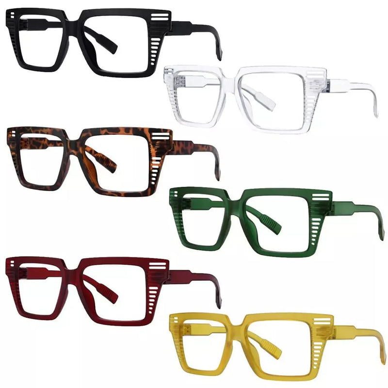 eyekeeper.com 6 Pack Huge Metalless Screwless Reading Glasses R2503 Eyeglasses