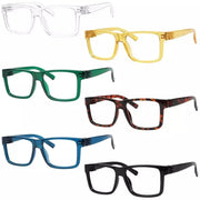 eyekeeper.com 6 Pack Large Frame Thick Spring Hinge Metalless Reading Glasses NR2142 Eyeglasses