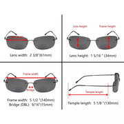 eyekeeper.com 6 Pack Lightweight Rimless Bifocal Reading Sunglasses SGWK2 Sunglasses