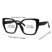 eyekeeper.com 6 Pack Metalless Cat-eye Oversized Thick Spring Hinge Reading Glasses NR2314 Eyeglasses