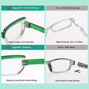 eyekeeper.com 6 Pack Metalless Design Screwless Spring Hinges Reading Glasses R2204 Eyeglasses