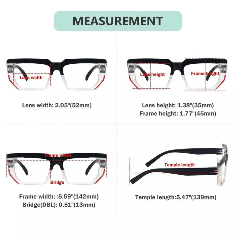 eyekeeper.com 6 Pack Metalless Design Screwless Spring Hinges Reading Glasses R2204 Eyeglasses
