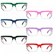 eyekeeper.com 6 Pack Metalless Design Screwless Spring Hinges Reading Glasses R2204 Eyeglasses
