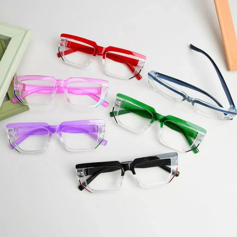 eyekeeper.com 6 Pack Metalless Design Screwless Spring Hinges Reading Glasses R2204 Eyeglasses