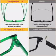 eyekeeper.com 6 Pack Metalless Screwless Oversized Reading Glasses R2314 Eyeglasses