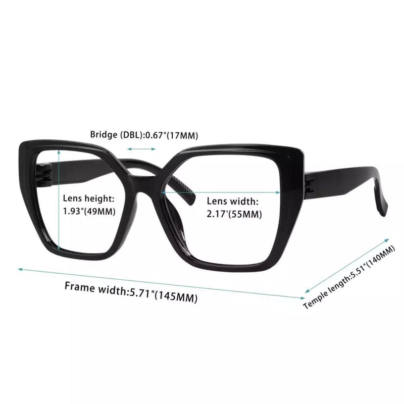 eyekeeper.com 6 Pack Metalless Screwless Oversized Reading Glasses R2314 Eyeglasses