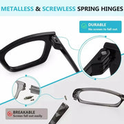 eyekeeper.com 6 Pack Metalless Screwless Thick Frame Reading Glasses R2308 Eyeglasses