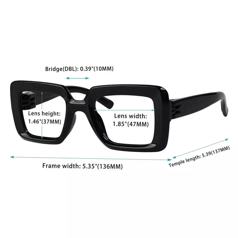 eyekeeper.com 6 Pack Metalless Screwless Thick Spring Hinge Reading Glasses NR2101 Eyeglasses
