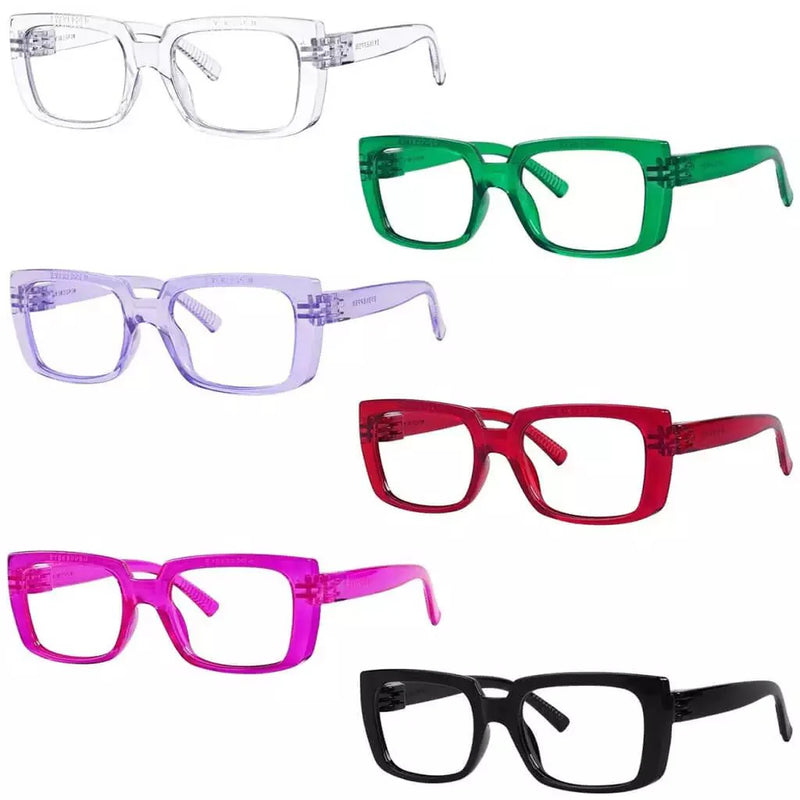 eyekeeper.com 6 Pack Metalless Thicker Spring Hinge Reading Glasses NR9107 Eyeglasses