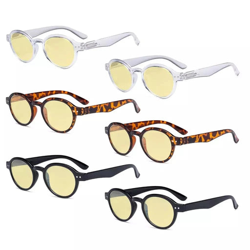 eyekeeper.com 6 Pack Oval Blue Light Blocking Readers TM070 Eyeglasses