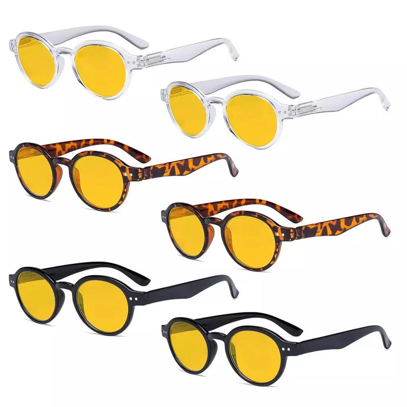 eyekeeper.com 6 Pack Oval Blue Light Blocking Reading Glasses HP070 Eyeglasses