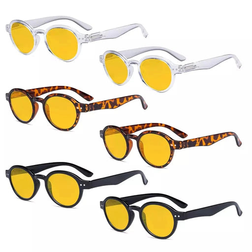 eyekeeper.com 6 Pack Oval Blue Light Blocking Reading Glasses HP070 Eyeglasses