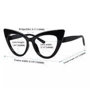 eyekeeper.com 6 Pack Oversized Metalless Screwless Cat-eye Reading Glasses NR2318 Eyeglasses
