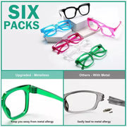 eyekeeper.com 6 Pack Oversized Metalless Screwless Reading Glasses R2144 Eyeglasses
