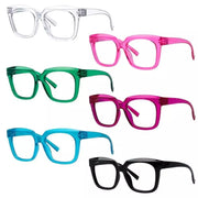 eyekeeper.com 6 Pack Oversized Metalless Screwless Reading Glasses R2144 Eyeglasses