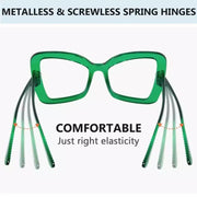 eyekeeper.com 6 Pack Oversized Screwless Metalless Cat-eye Reading Glasses R2315 Eyeglasses
