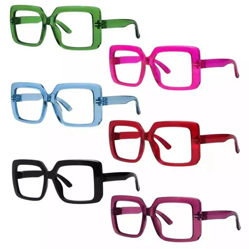 eyekeeper.com 6 Pack Oversized Screwless Metalless Reading Glasses R2311 Eyeglasses