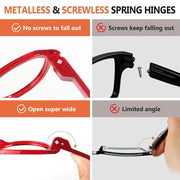 eyekeeper.com 6 Pack Oversized Screwless Metalless Reading Glasses R2317 Eyeglasses